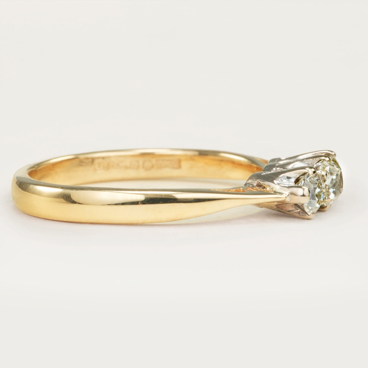 Vintage, Art Deco three-stone diamond ring