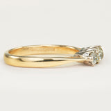 Vintage, Art Deco three-stone diamond ring