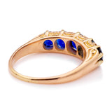 Antique, Victorian sapphire half-hoop ring