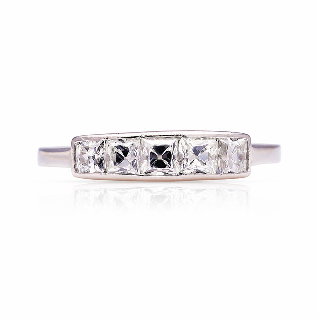 Vintage, Art Deco diamond five-stone ring