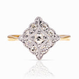 Vintage, Art Deco diamond cluster ring