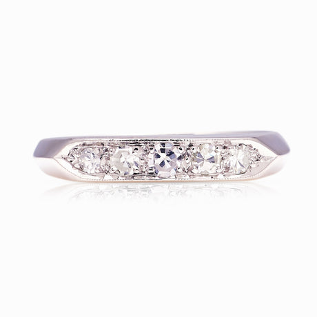2720-Vintage, 1940s diamond five-stone ring-1