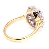 Vintage, 1940s sapphire & diamond cluster ring