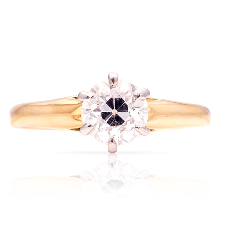 Vintage, 1940s solitaire diamond ring