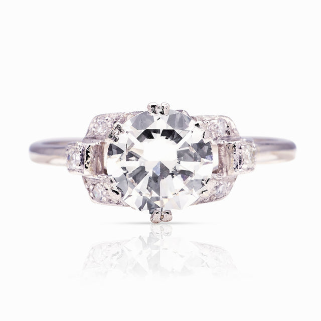 Vintage, 1930s diamond engagement ring