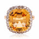 Topaz engagement rings