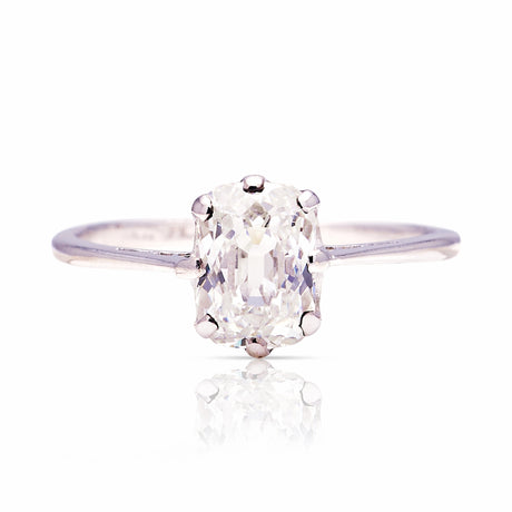 Antique, Edwardian old-cut diamond solitaire ring