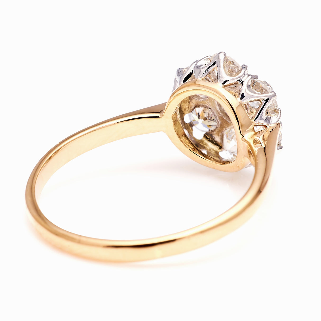 Antique, Edwardian diamond cluster ring