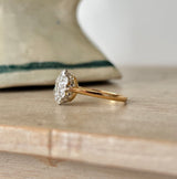 Antique, Edwardian old cut diamond cluster ring