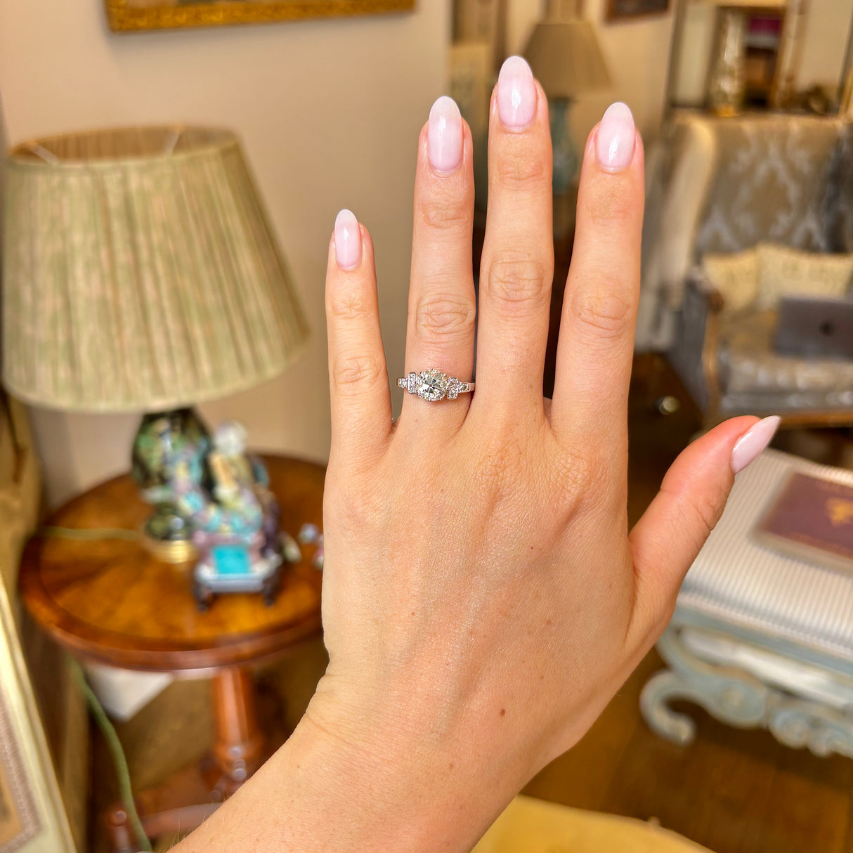 Vintage, 1930s diamond engagement ring