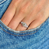 Vintage, 1930s diamond engagement ring