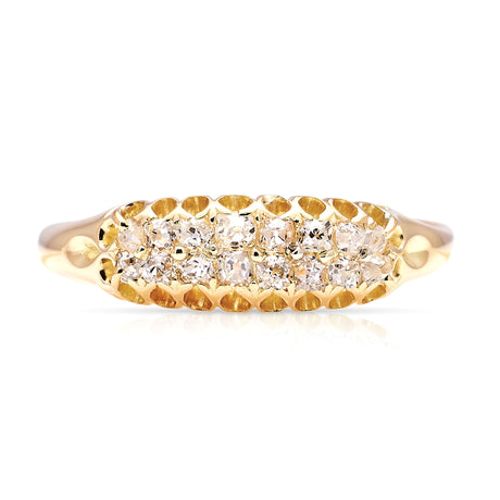 Antique, Edwardian double row diamond band