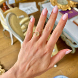 Vintage, 1970s yellow-champagne sapphire single-stone ring
