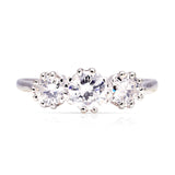 Vintage, Art Deco three-stone diamond ring