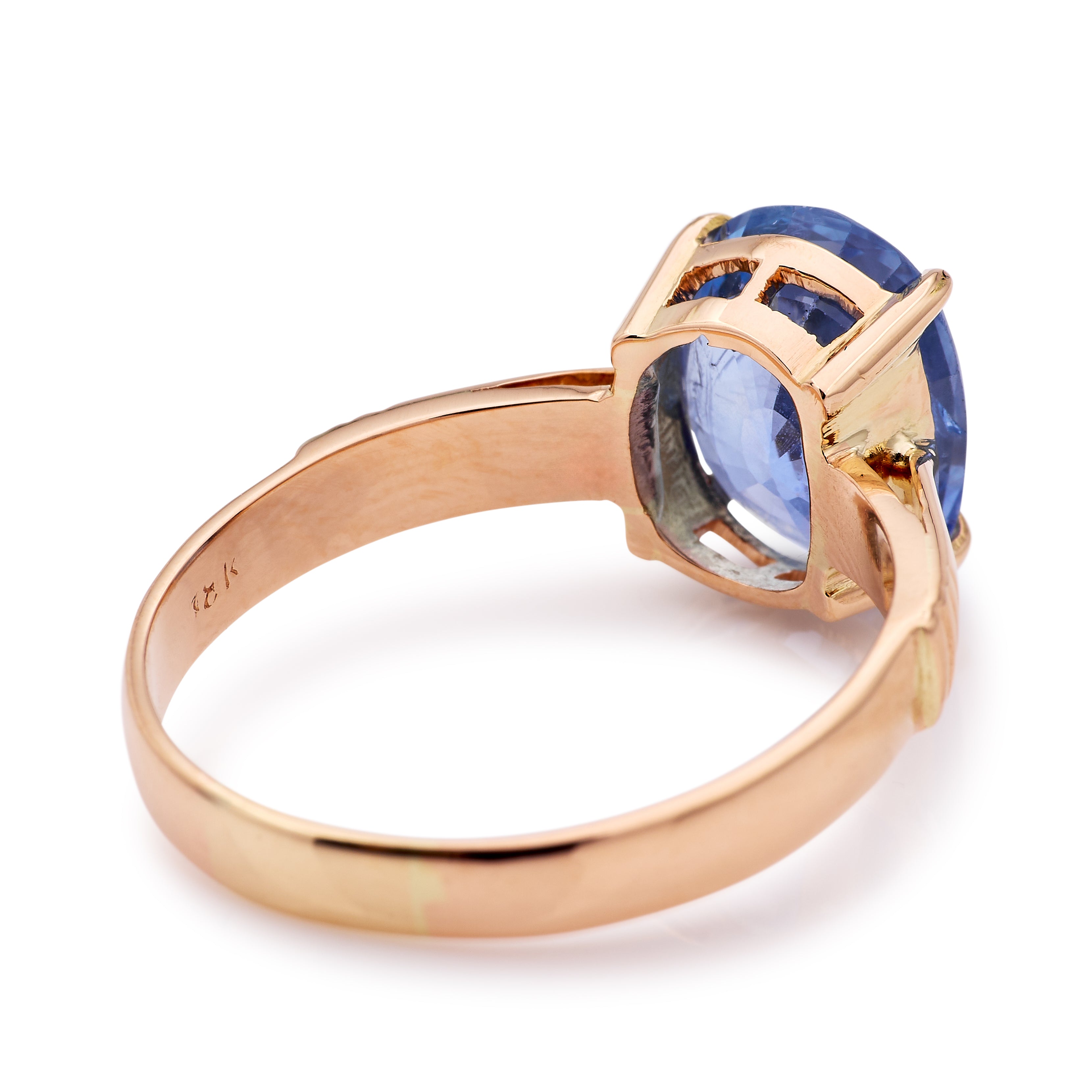 Payment 2 | Vintage, 1980s cornflower-blue sapphire engagement ring