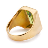 Vintage, 1980s peridot-set signet ring