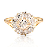 Antique, Edwardian diamond cluster ring