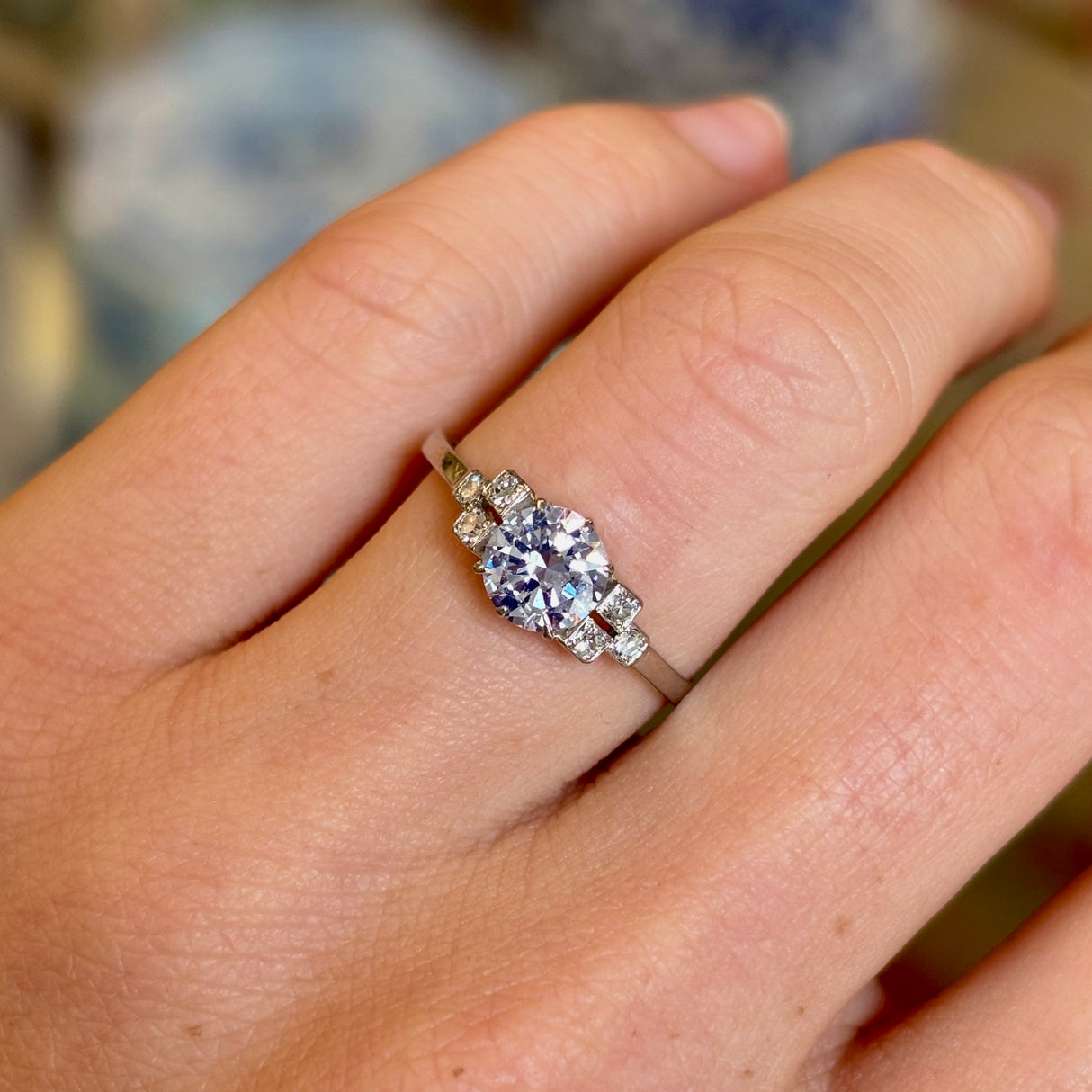 Vintage, 1930s diamond engagement ring