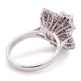 Vintage, 1950s diamond ballerina cocktail cluster ring