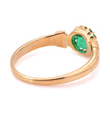 Antique, Edwardian emerald solitaire ring