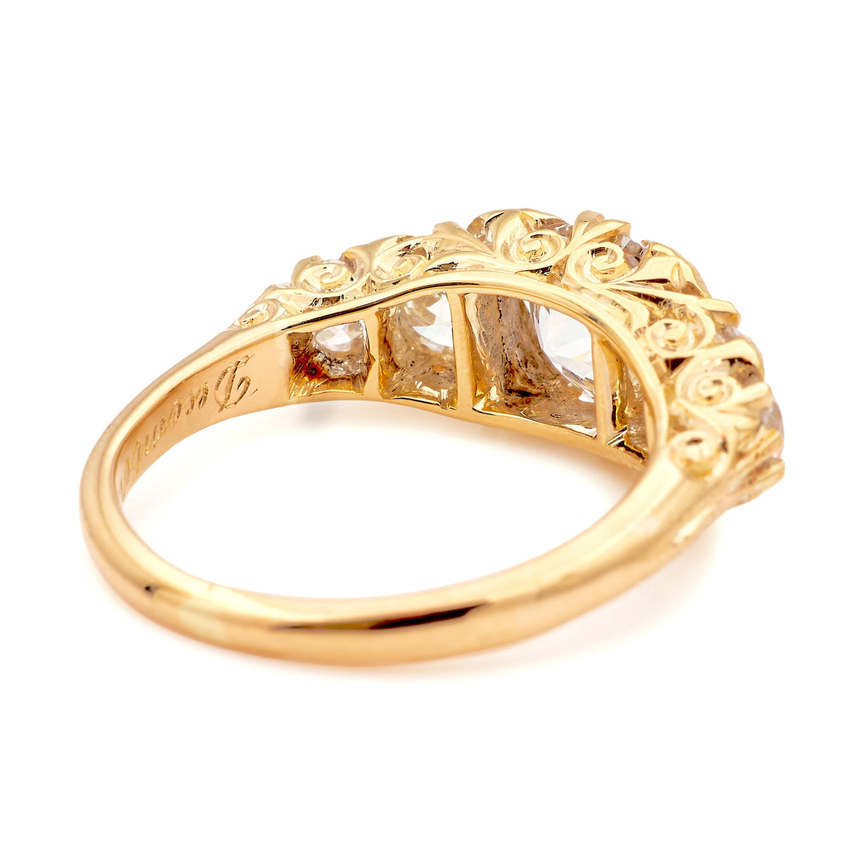 Antique, Victorian five-stone diamond engagement ring