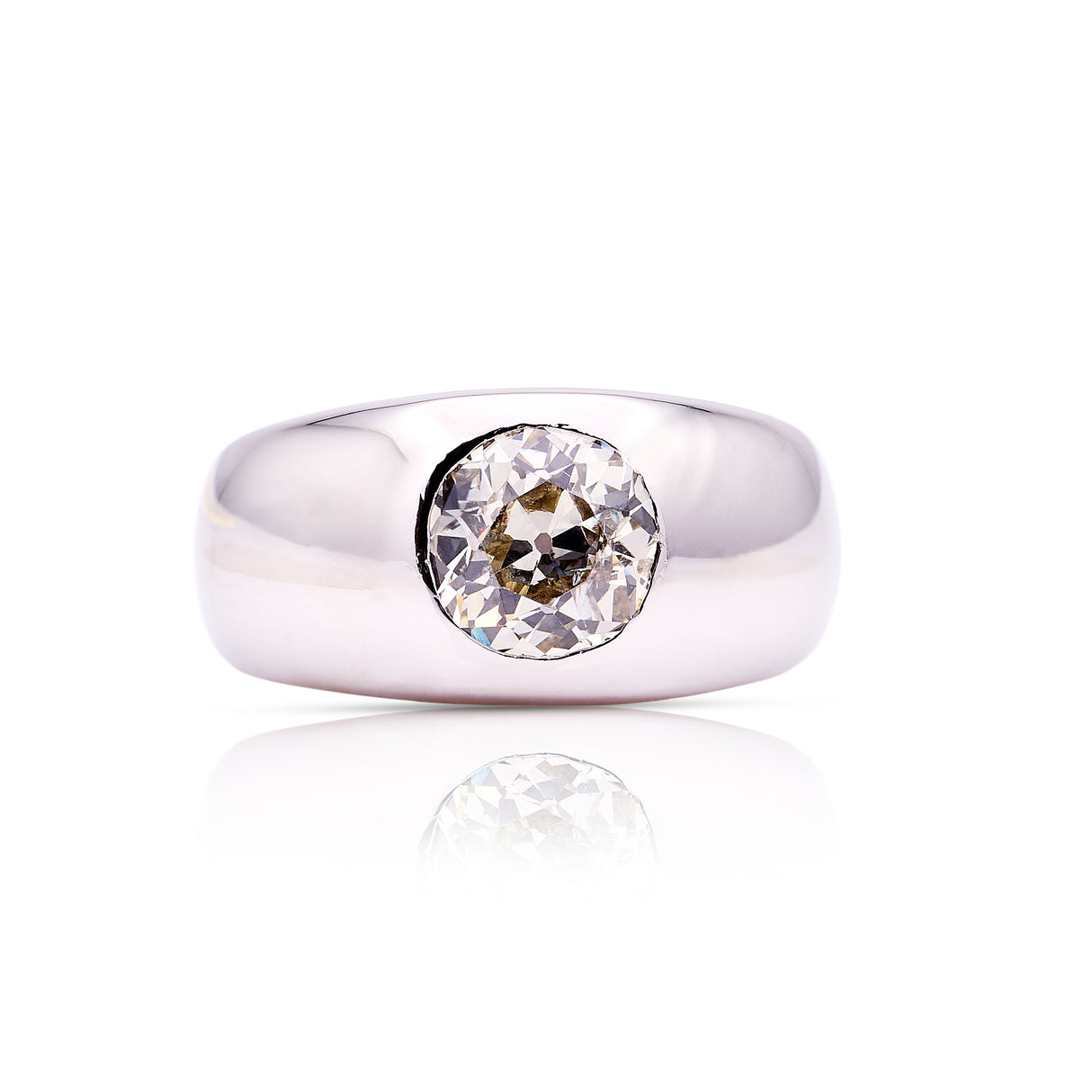 Vintage, late Art Deco old-cut diamond statement ring