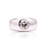 Vintage, late Art Deco old-cut diamond statement ring