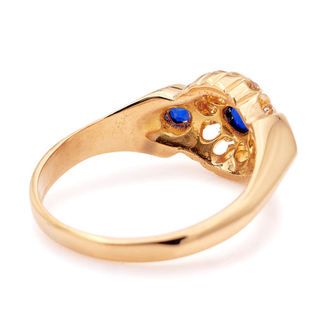 Antique, Edwardian sapphire cluster ring