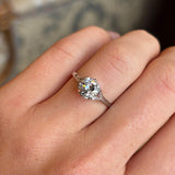 Vintage, Art Deco solitaire diamond ring
