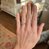 Vintage, 1940s solitaire diamond engagement ring