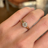 Vintage, 1940s solitaire diamond engagement ring