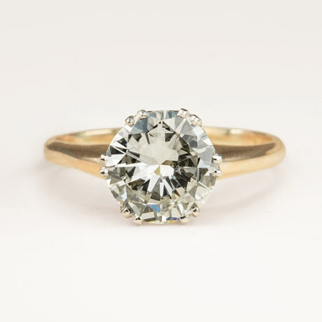Vintage, 1950s diamond solitaire engagement ring