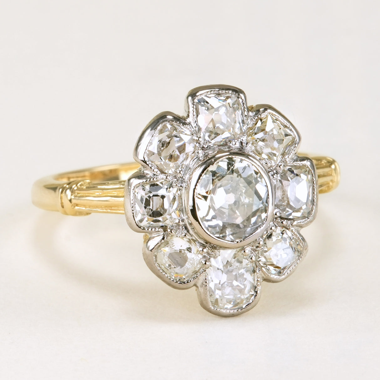 Vintage, 1950s diamond cluster ring