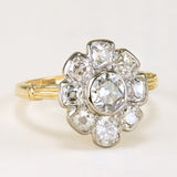 Vintage, 1950s diamond cluster ring