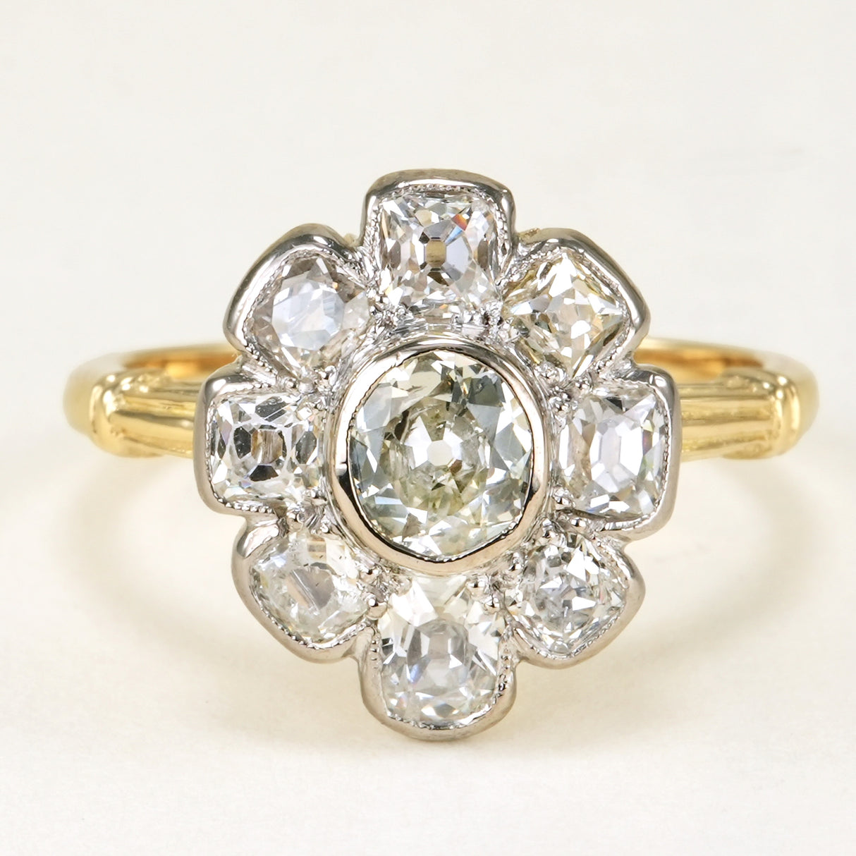 Vintage, 1950s diamond cluster ring