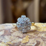 Vintage, 1950s diamond cluster ring