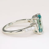 Vintage, Art Deco zircon & diamond ring