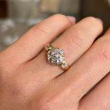 Antique, Edwardian diamond cluster ring