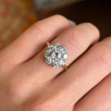Vintage, 1930s diamond cluster engagement ring