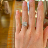 Vintage, 1930s diamond cluster ring