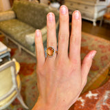 Vintage, 1960s topaz & diamond cluster ring