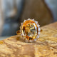 Topaz engagement rings