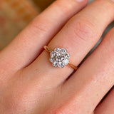 Antique, Edwardian diamond daisy cluster ring