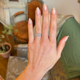 Antique, Victorian old-cut diamond three-stone ring