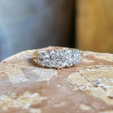 Antique, Victorian old-cut diamond three-stone ring