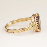 Antique, Victorian single stone garnet ring