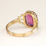 Antique, Victorian single stone garnet ring