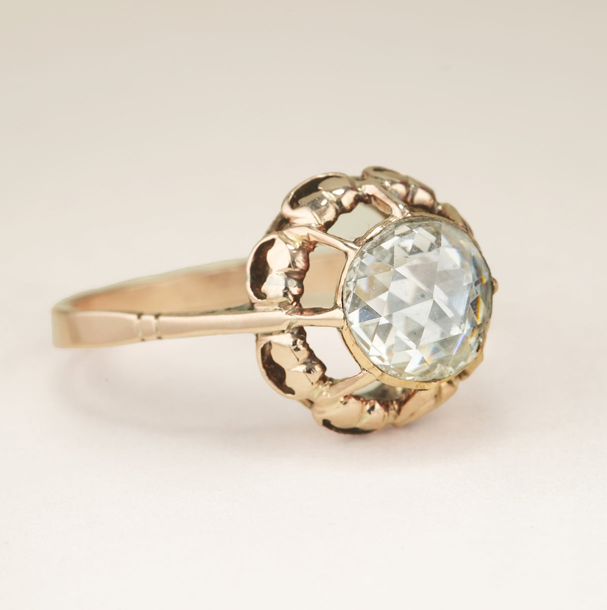 Antique, Ottoman Empire diamond solitaire ring