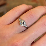 Vintage, Art Deco diamond engagement ring