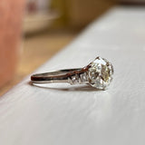 Vintage, Art Deco diamond engagement ring